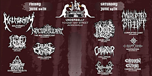 Jax Metal Fest 2022 at Underbelly