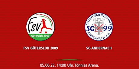 FSV Gütersloh - SG 99 Andernach, 2.Frauen Bundesliga primary image