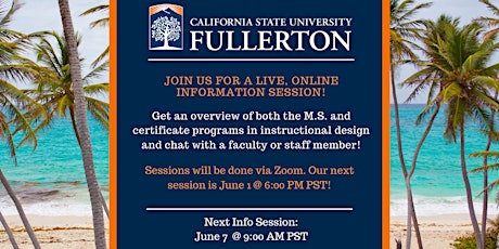 CSUF MSIDT Information Session tickets