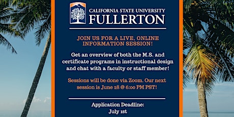 CSUF MSIDT Information Session with Ms. O'Neill tickets