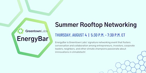 EnergyBar August 2022: Summer Rooftop Networking