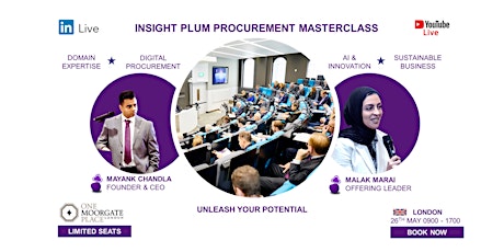 Insight Plum Procurement Masterclass Experience tickets