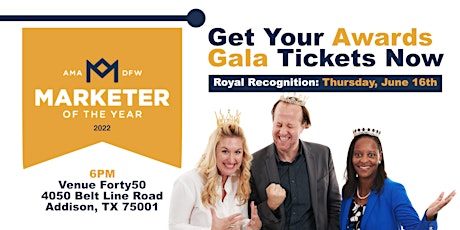 2022 AMA DFW Marketer of the Year Awards Gala tickets