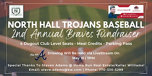 North Hall Trojans Baseball - 2nd Annual Braves Fundraiser