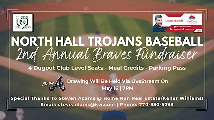 North Hall Trojans Baseball - 2nd Annual Braves Fundraiser image