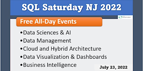 SQL Saturday New Jersey 2022 tickets