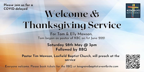 Welcome & Thanksgiving Service tickets