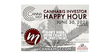 Massachusetts Cannabis Investor Happy Hour at Alma Gaúcha tickets