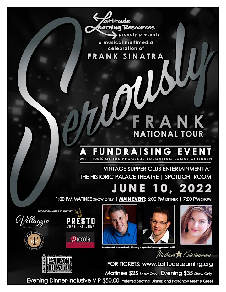 Seriously Frank: A Celebration of Frank Sinatra - Evening Show image
