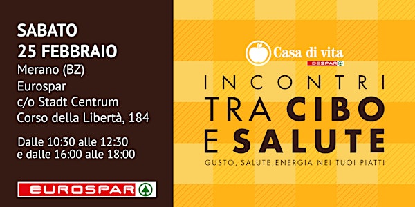 Incontri tra Cibo e Salute a Merano (BZ)