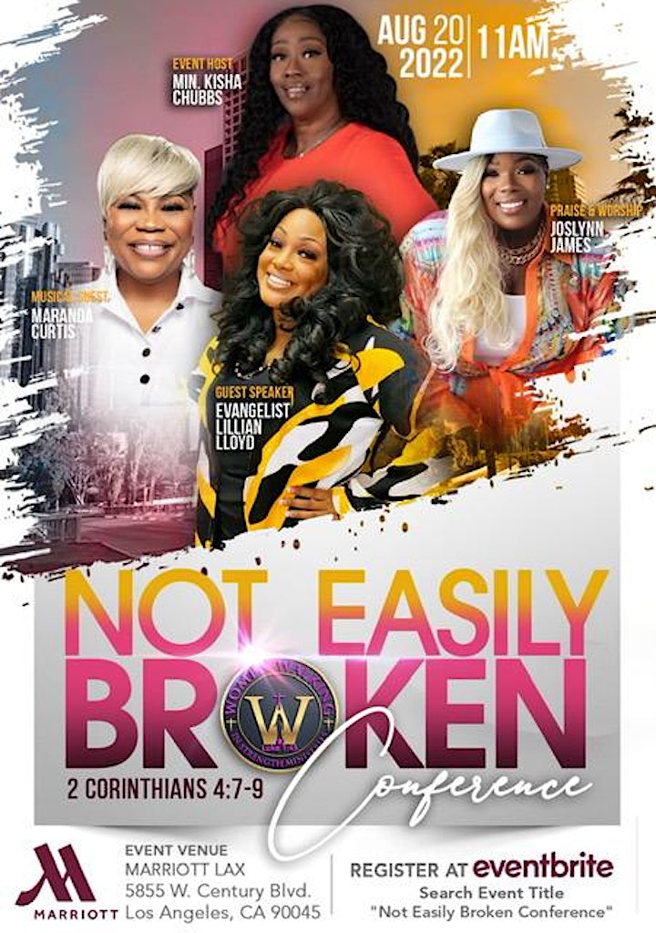 "NOT EASILY BROKEN" WWIS  WOMEN'S CONFERENCE AUGUST 19-AUGUST 20, 2022 image