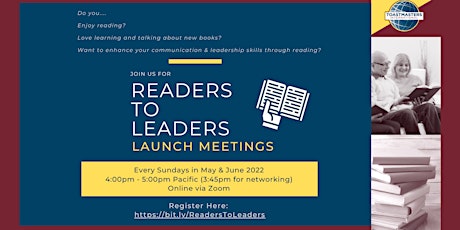 Readers to Leaders Launch Meetings tickets