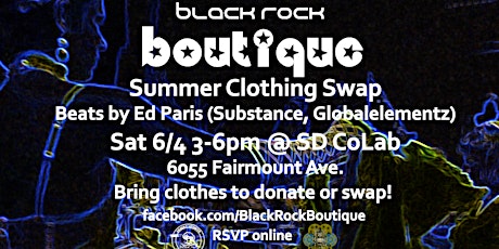 Black Rock Boutique SD: Summer Clothing Swap tickets