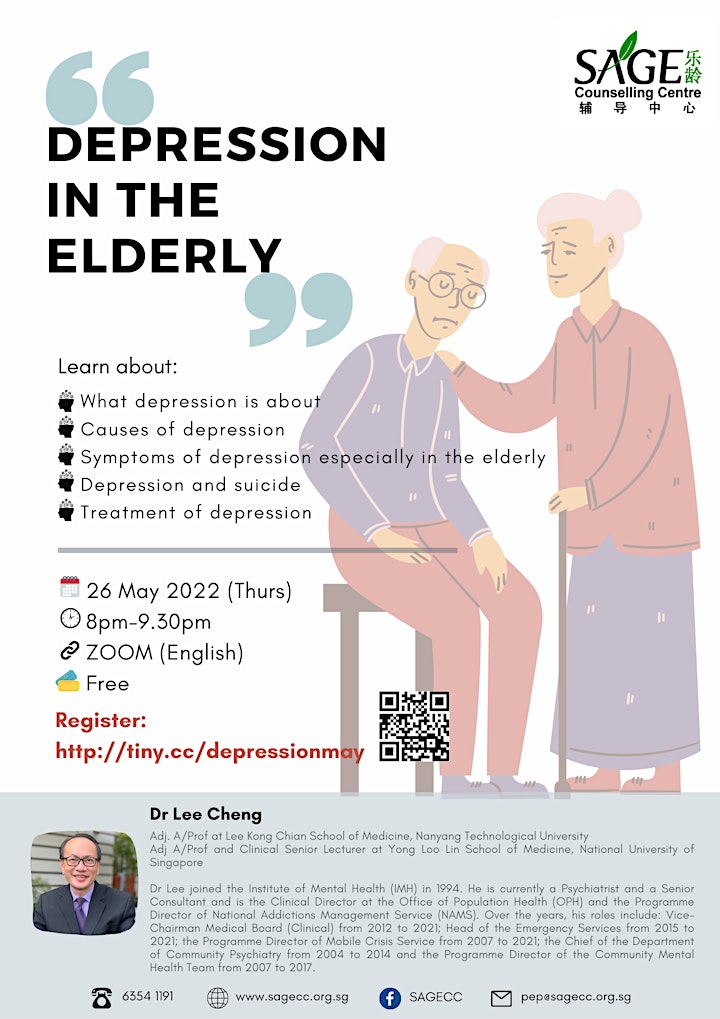 [Free Public Online Talk] Depression in the Elderly image