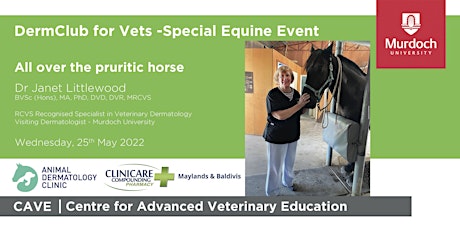 DermClub for Vets -Equine Event - All over the pruritic horse tickets