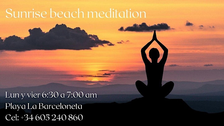 Imagen de Sunrise meditation in the BARCELONETA BEACH!☺️☺️☺️ LUN Y VIER 6:30-7:00am