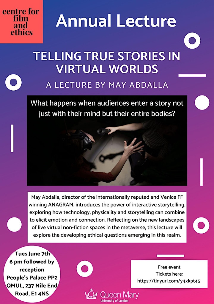 Annual Lecture - Telling True Stories in Virtual Worlds image