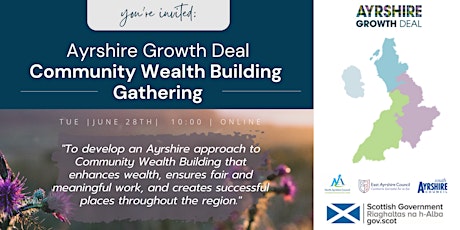 Ayrshire Growth Deal Community Wealth Building Launch Gathering tickets