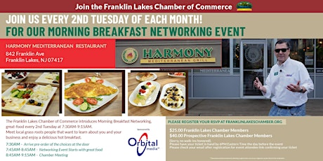 Monthly Networking Breakfast in Franklin Lakes