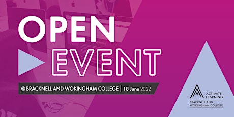 Bracknell and Wokingham College Summer Open Event tickets