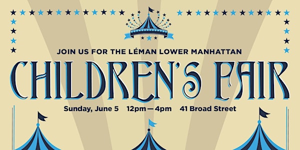 The Léman Lower Manhattan Children's Fair