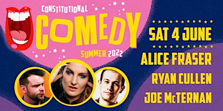 Comedy at The Constitutional - Sat 4 June tickets