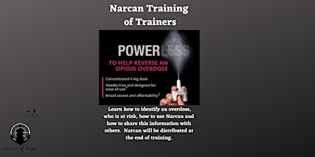 Virtual Narcan Training of Trainers tickets