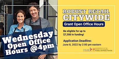 Robust Retail Citywide Grant Open Office Hours (Wednesday) tickets
