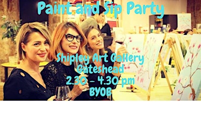 Paint and Sip Party Shipley art Gallery