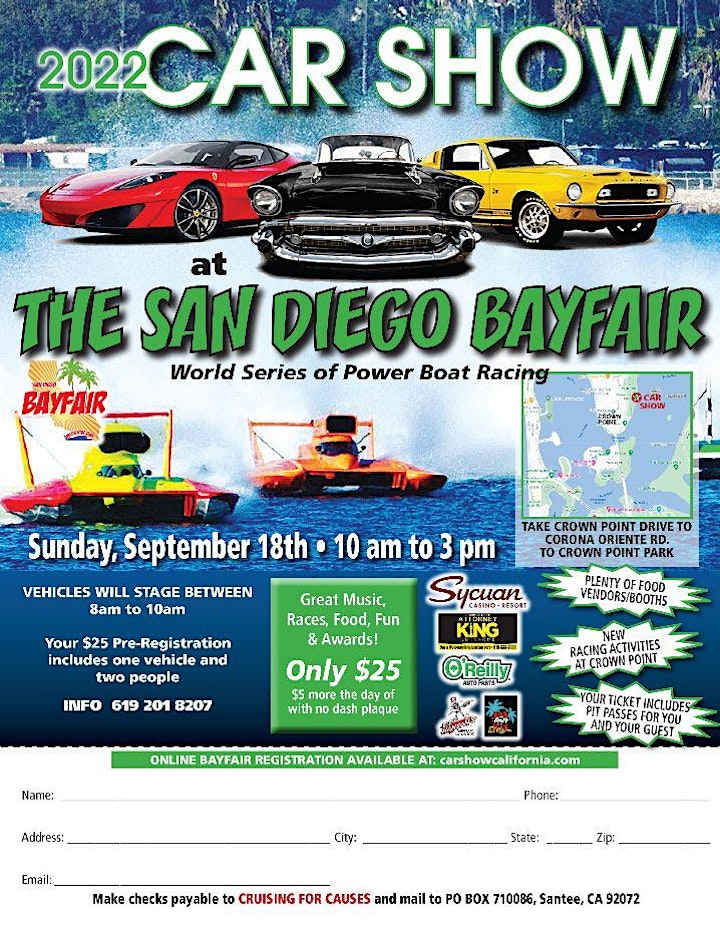 Car Show At SD Bayfair   (World Series of Power Boat Racing)   Crown Point image