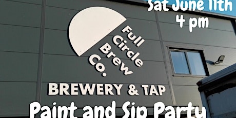 Paint and Sip Party Full Circle Brewery Hoult's Yard Byker