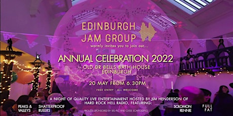 Edinburgh Jam Group Annual Celebration 2022 @ Dr Bells Bath House tickets