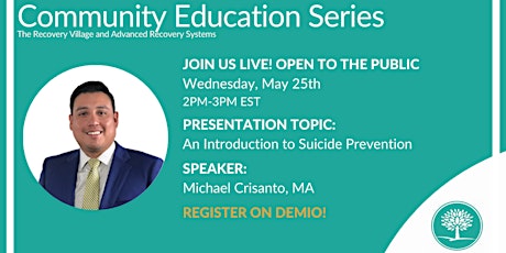 Community Education Series: An Introduction to Suicide Prevention tickets