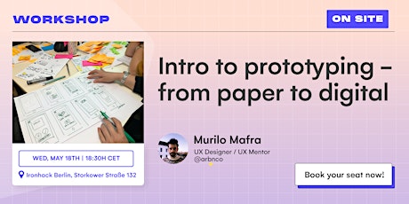 Intro to prototyping - from paper to digital - BER tickets