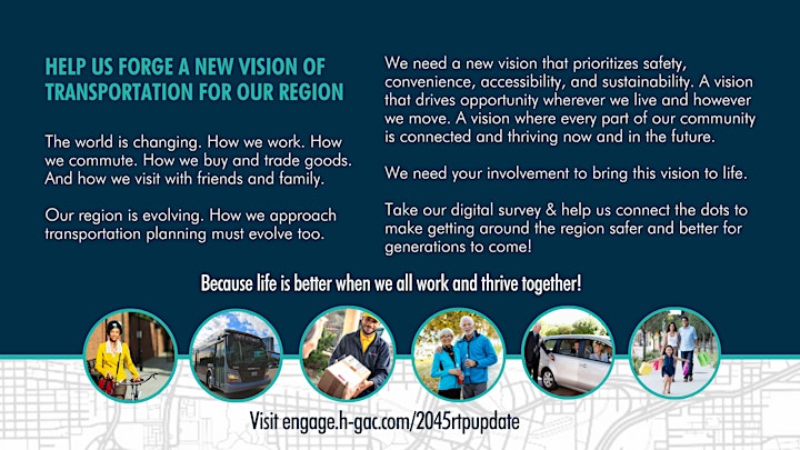 Regional Transportation Plan Visioning Meeting - All Counties (Virtual) image