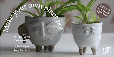 Pottery Workshop-  Make a plant pot at The Well! tickets