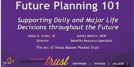 Session 5: Future Planning 101-Supporting Daily and Major Life Decisions tickets