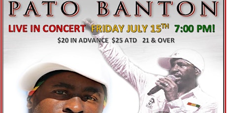 PATO BANTON LIVE AT THE POUR HOUSE IN PASO ROBLES! tickets