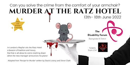 Murder at the Ratz Hotel -virtual murder mystery charity challenge (5 days)