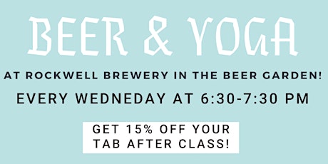 Beer & Yoga at Rockwell Brewery tickets