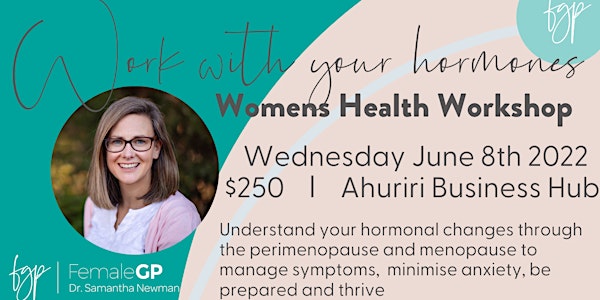 Work with your hormones: Womens Health Workshop