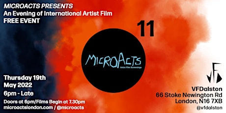 MicroActs 11 • An Evening of International Artist Film primary image