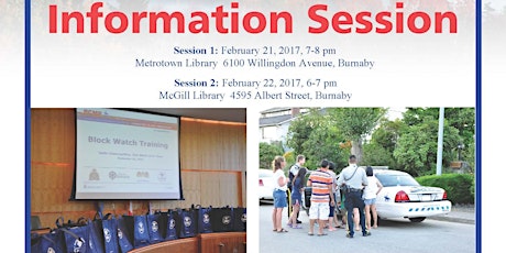 Burnaby Block Watch Info Sessions