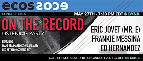 On The Record: An Ecos Concert Series Vinyl Listening Party tickets