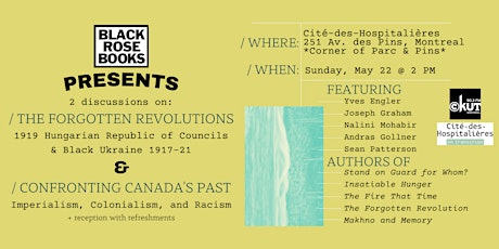 Book Launches: Confronting Canada's Past and The Forgotten Revolutions tickets