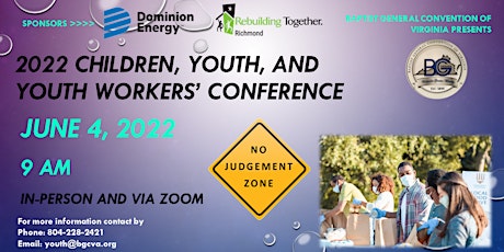 2022 Children, Youth,  and Youth Workers' Conference tickets