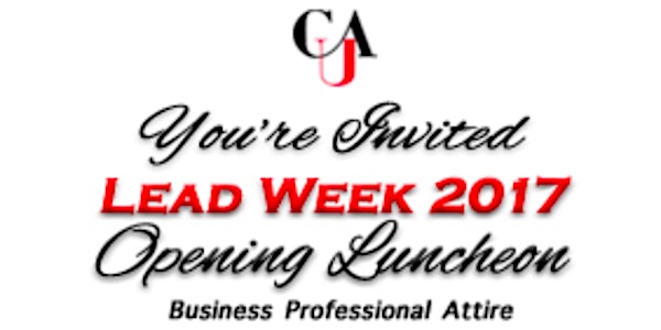 LEAD Week 2017 Opening Luncheon