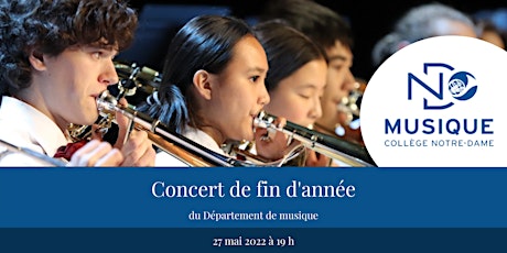 Concert de fin d'année du Département de musique du Collège Notre-Dame tickets