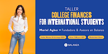 College Finances for International Students tickets