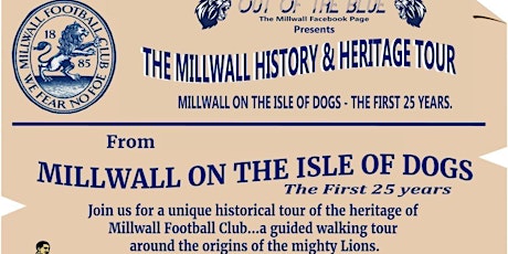 Millwall FC History & Heritage Walking Tour - 25 Years on the Isle of Dogs
